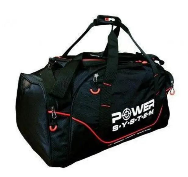 Спортивная сумка Power System PS-7010 Gym Bag Magna 65 л Blak/Red (7010BR-4)