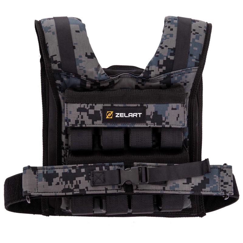 Жилет обтяжувач TA-3271 16 кг Чорний (56363251) - фото 9