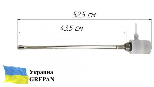 Тэн для алюминиевого радиатора Grepan 1200 W 220 V 43,5 см нержавеющая сталь (bat036) - фото 6