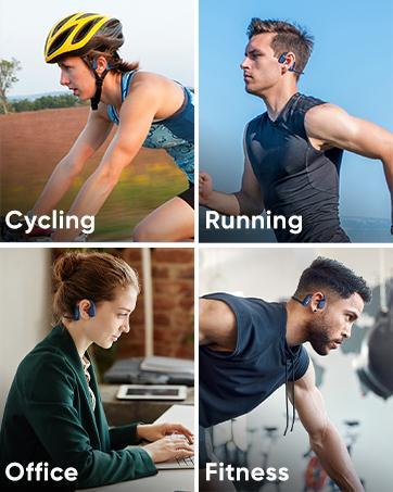 Навушники кісткові Paramita IP68 X2 32 ГБ водонепроникні Синій (26389570) - фото 8