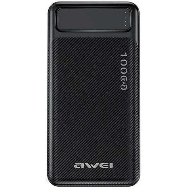 Повербанк Awei 10000 mAh 2 USB Black (19340)