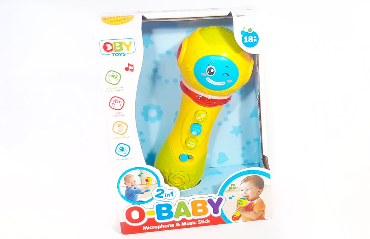 Интерактивный микрофон 2 в 1 OBY Toys Желтый