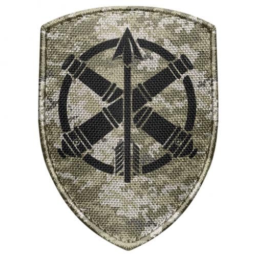 Шеврон-щит Знак противовоздушной обороны/сухопутных/зенитных ракетных войск воздушных сил (17677122-22-182212)