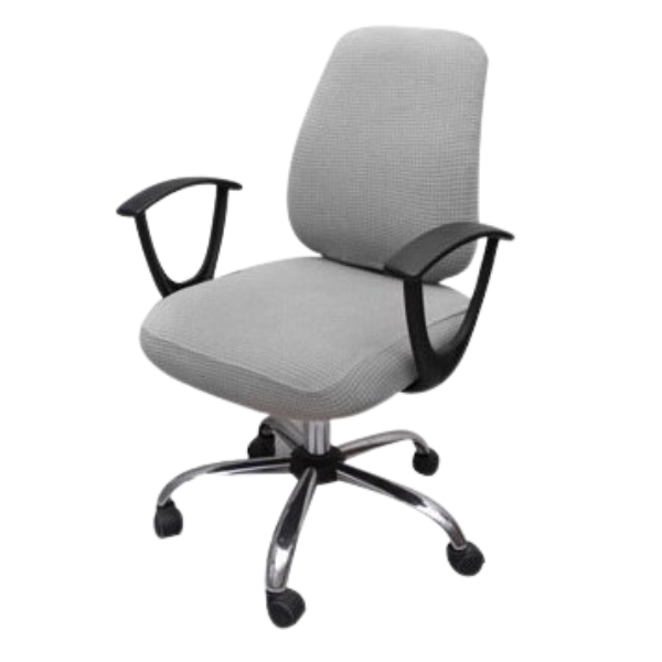 Чохол для комп'ютерного крісла Slavich спинка та сидіння 38х52 см Сірий (24089030)