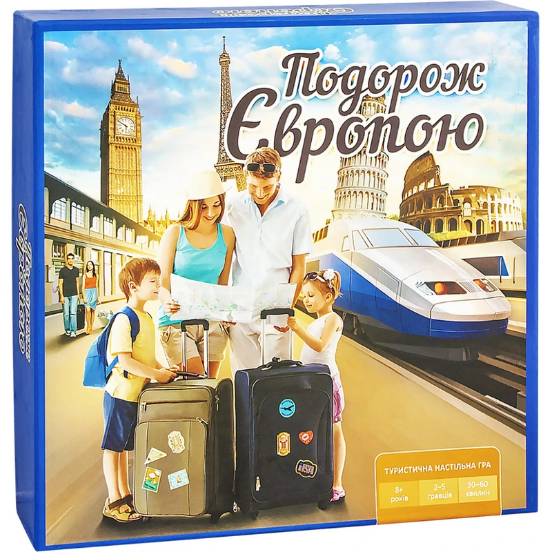 Настільна гра Arial "Подорож Європою" 910275 українською мовою (8546)