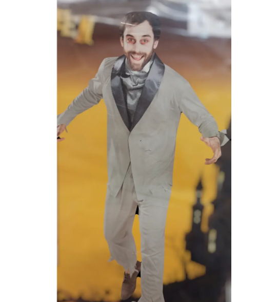 Костюм на Хэллоуин мужской XL Серый (327949-XL) - фото 3 Костюм на Хэллоуин мужской XL Серый (327949-XL) - фото 3