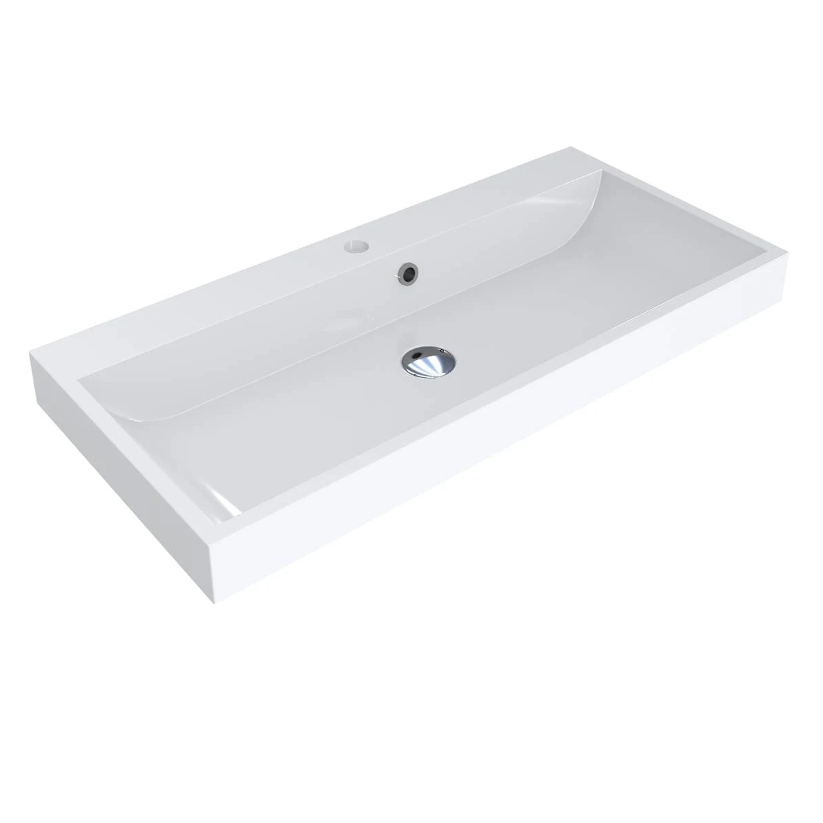 Умывальник накладной Miraggio Varna прямоугольный 897x417 мм Белый (MG-0000260)