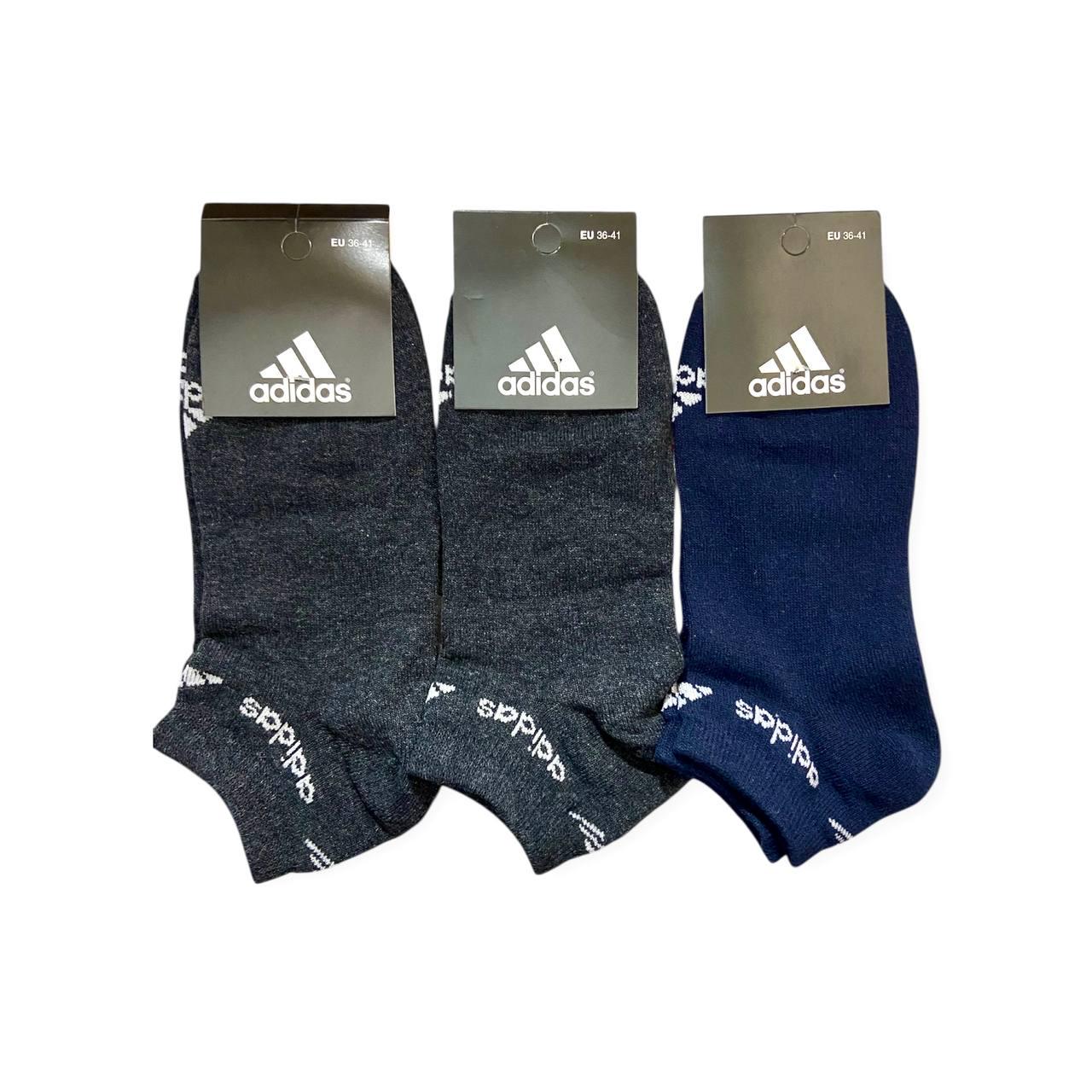 Набор женских носков 3 шт. с надписью Adidas р. 36-41