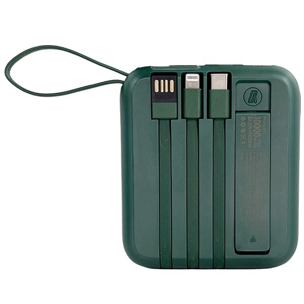 Міні-повербанк з кабелем та швидкою зарядкою 10000 мАг 20w Yoobao W1 PD+QC Magsafe Зелений (epic1999) - фото 6