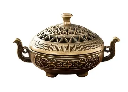 Аромалампа для благовоний Непальская металлическая 8х4,3 см (EG4037)