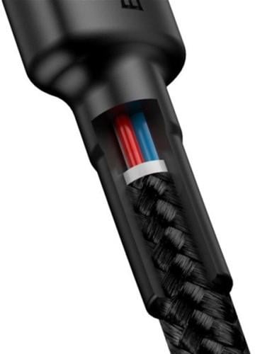 Кабель BASEUS Cafule PD 2.0 Type-C х Type-C 2 м 60 Вт 3A Black (CATKLF-HG1) - фото 4