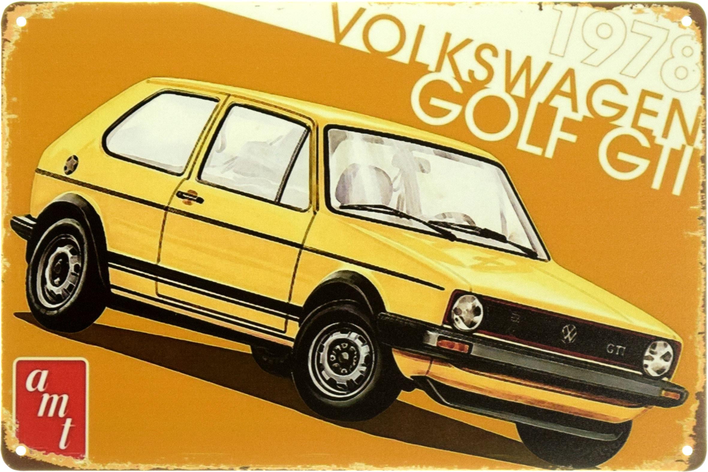 Табличка металева "Volkswagen Golf GTI 1978" 20x30 см (ms-104110)