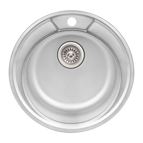 Кухонна мийка Q-tap D490 Satin 0,8 мм (QTD490SAT08)