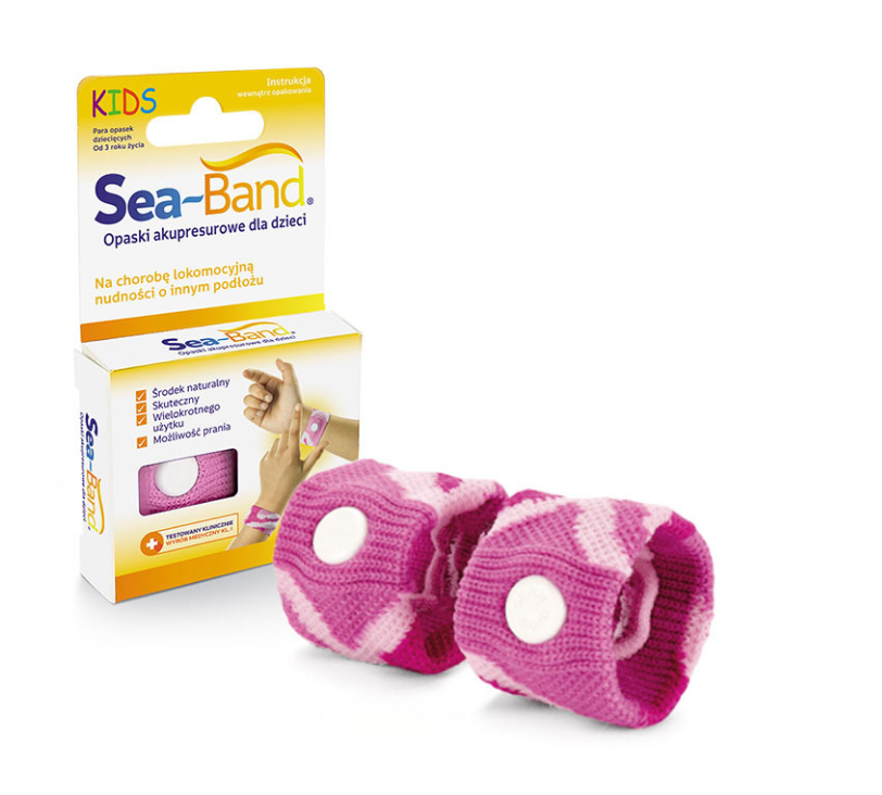 Акупресурний браслет від захитування для дітей Sea Band 2 шт. (0156) - фото 2 Акупресурний браслет від захитування для дітей Sea Band 2 шт. (0156) - фото 2