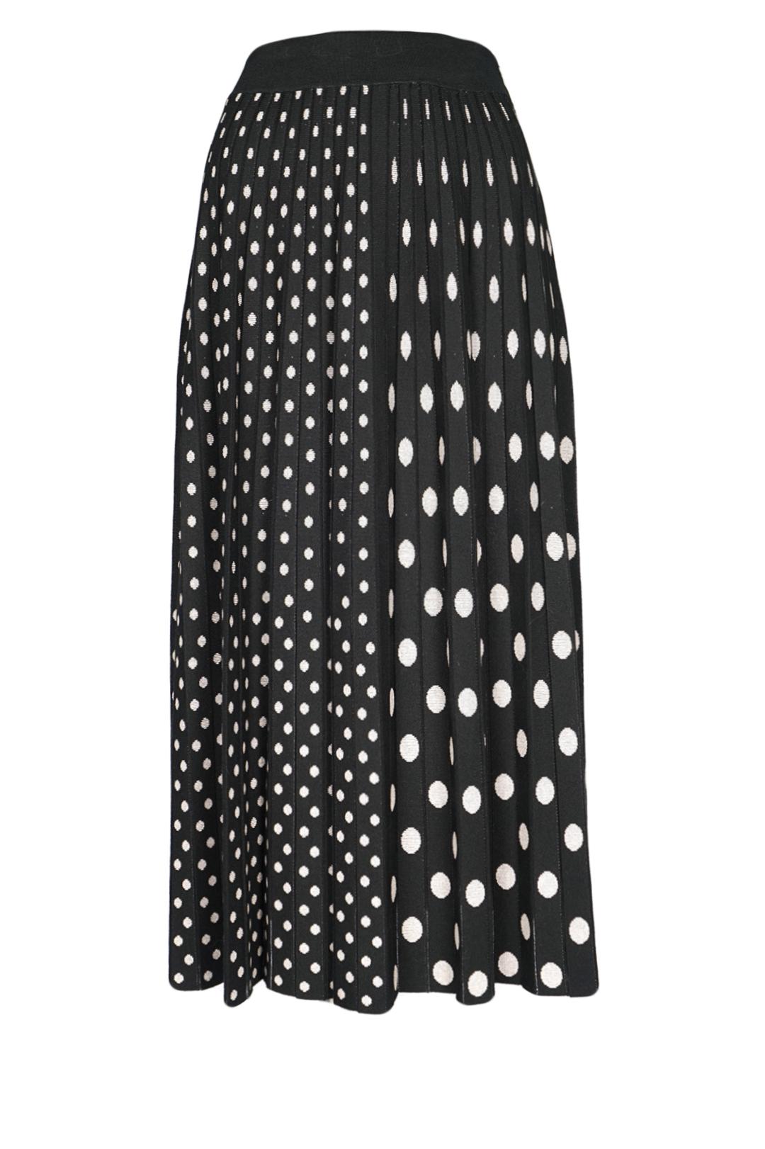 Спідниця міді двостороння Forza Viva MW-KS-1985 трикотажна р. 42 Чорно-білий (17852322) - фото 5