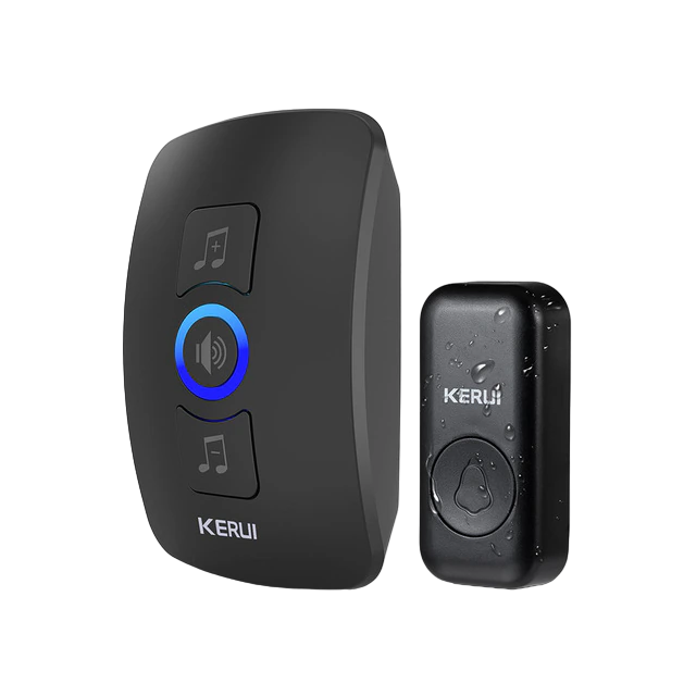 Дверной звонок беспроводной IP55 KERUI M527 Черный (1820423774)