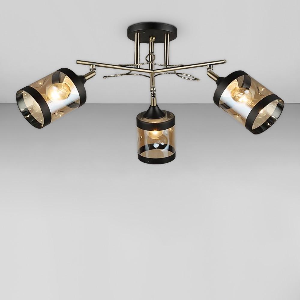 Люстра потолочная Light House SR-18997/3 AB+BK 640х260 мм E27 Черный/Бронзовый