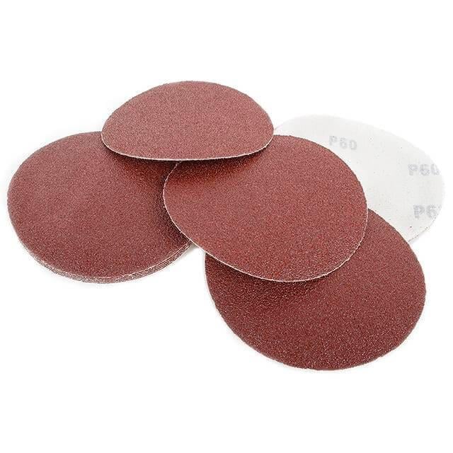 Круг наждачний Intertool самоклеючий папір клас С 125 мм щільність 120 г/м2 К60 10 од. (BT-0506)