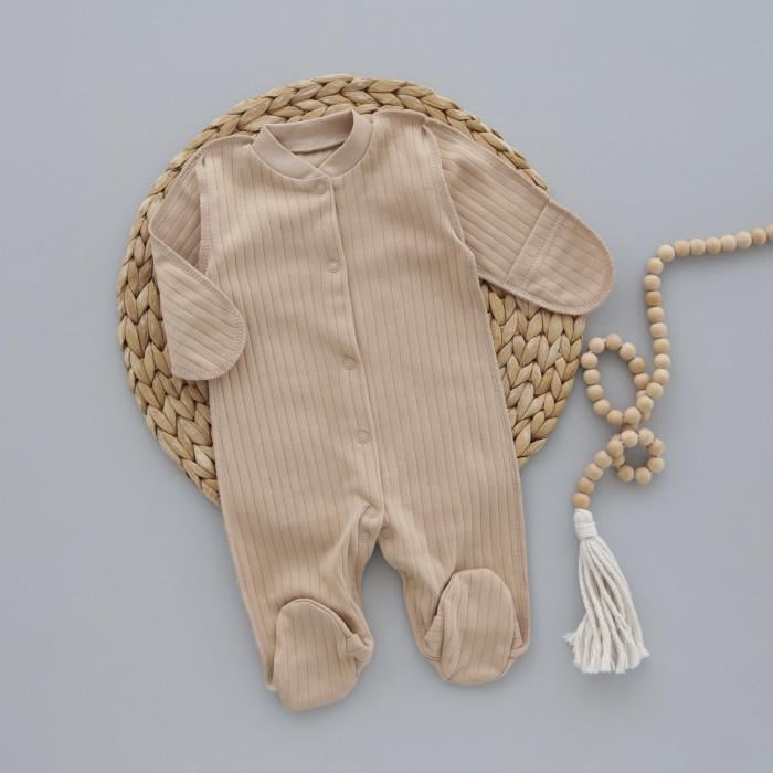 Человечек RoyalBaby рубчик р. 56 Бежевый (144325-19366)