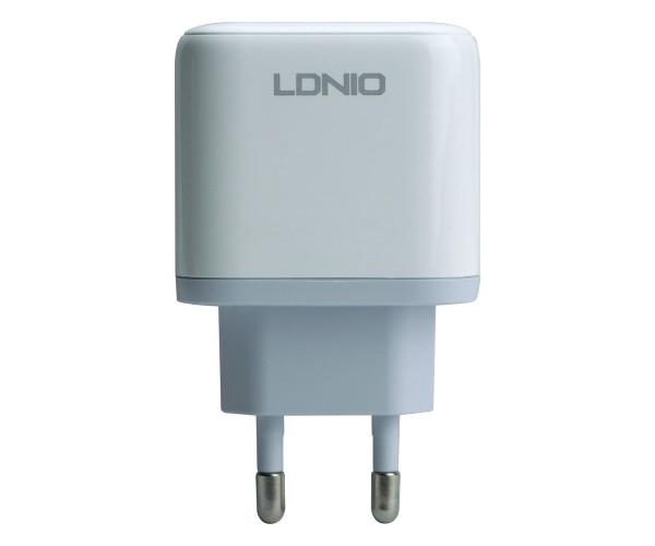 Устройство зарядное сетевое LDNIO A2526C Type-C PD 45W USB QC3.0 White