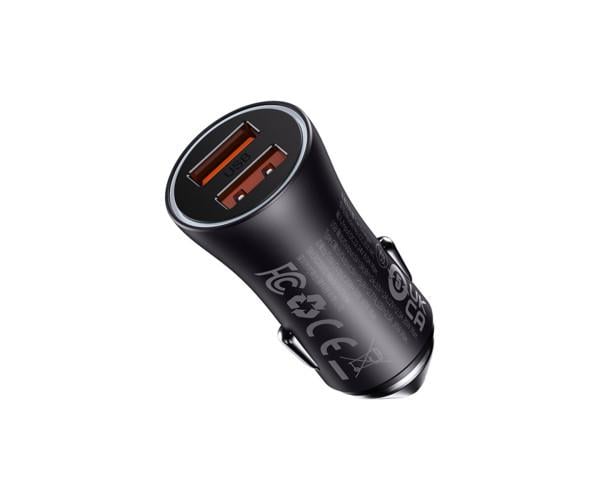 Зарядний пристрій автомобільний BASEUS Golden Contactor Max PD60W/QC3.0 Dark Gray