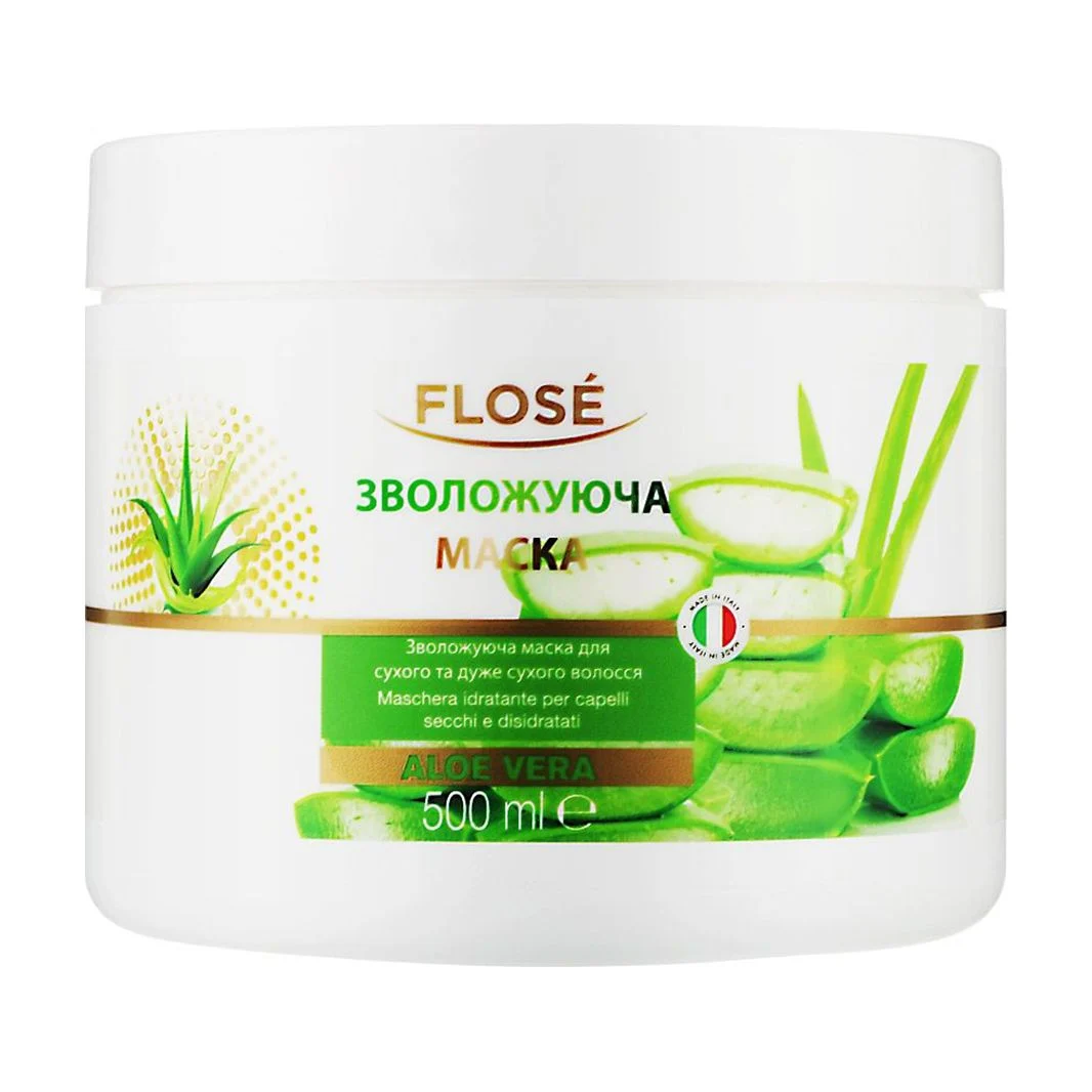 Маска FLOSE увлажняющая с Aloe Vera для сухих и очень сухих волос 500 мл