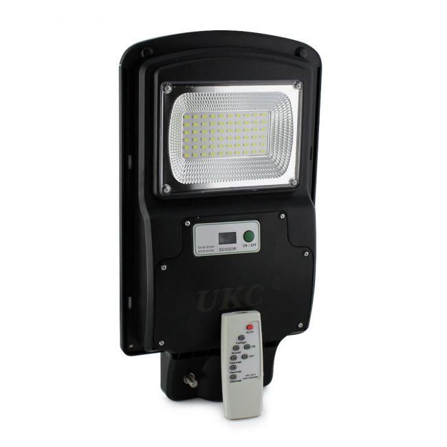 Фонарь уличный UKC Cobra solar street light R1 1VPP 125 W Remote на столб с пультом на солнечной батарее Черный