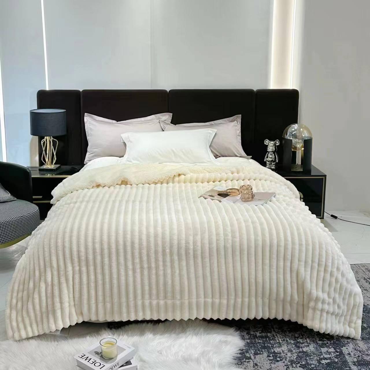 Плед 150х200 см Молочный (Д-al-sh-ov-004) - фото 1