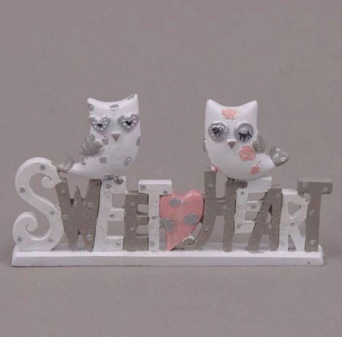 Надпись Sweet heart с совами (26141)