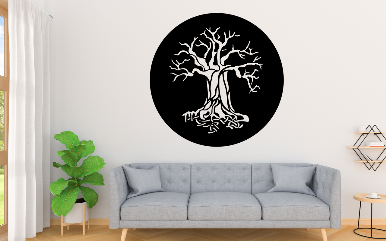 Декоративное панно на стену Upwood Decor Tree 50х50 см Black (1585107363)
