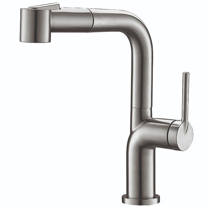 Смеситель для кухни KOER KI-70021-02 KR4798 с видвижной лейкой Сатин (209370)