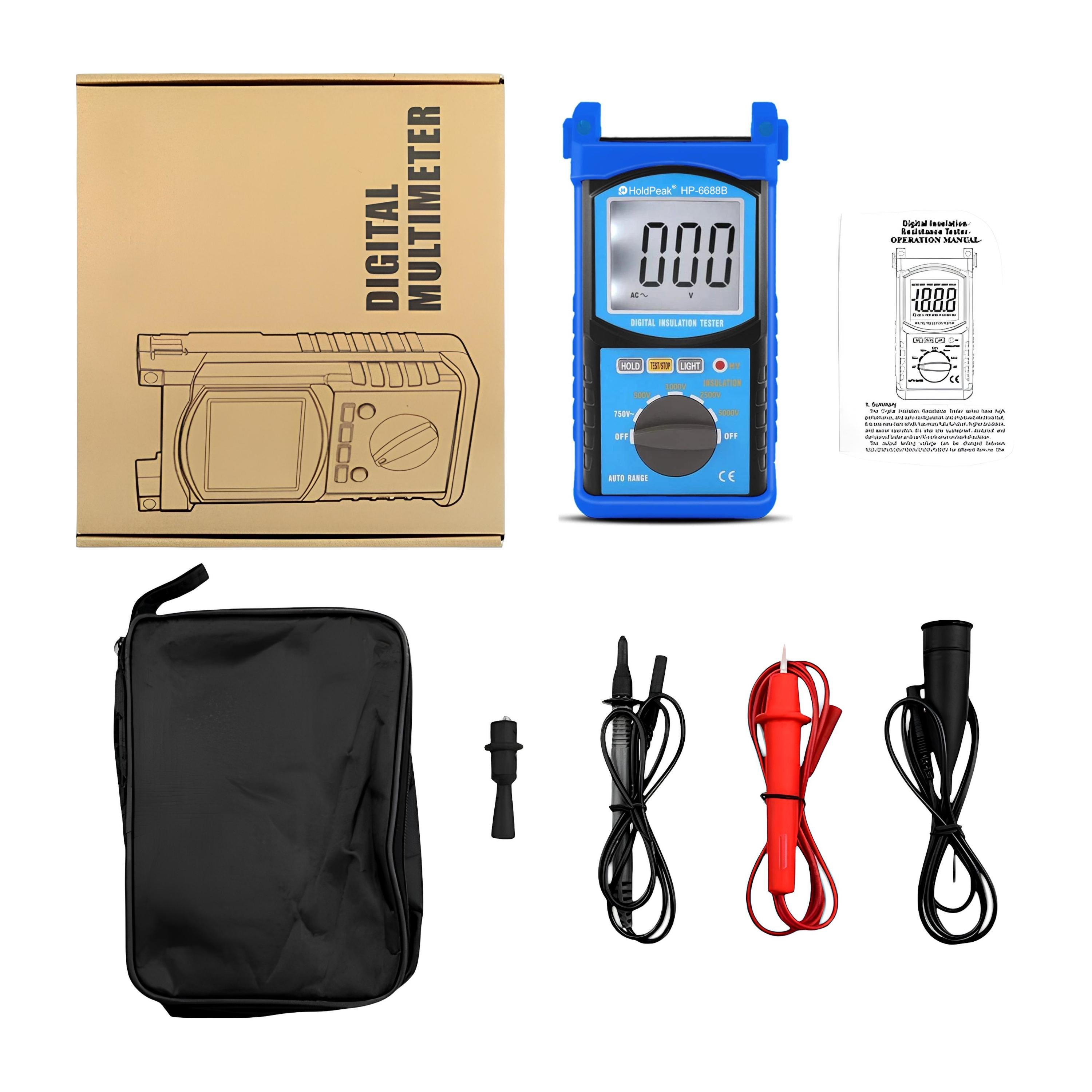 Мультиметр цифровий HoldPeak HP-6688B мегаомметр високовольтний (HP-6688B) - фото 7