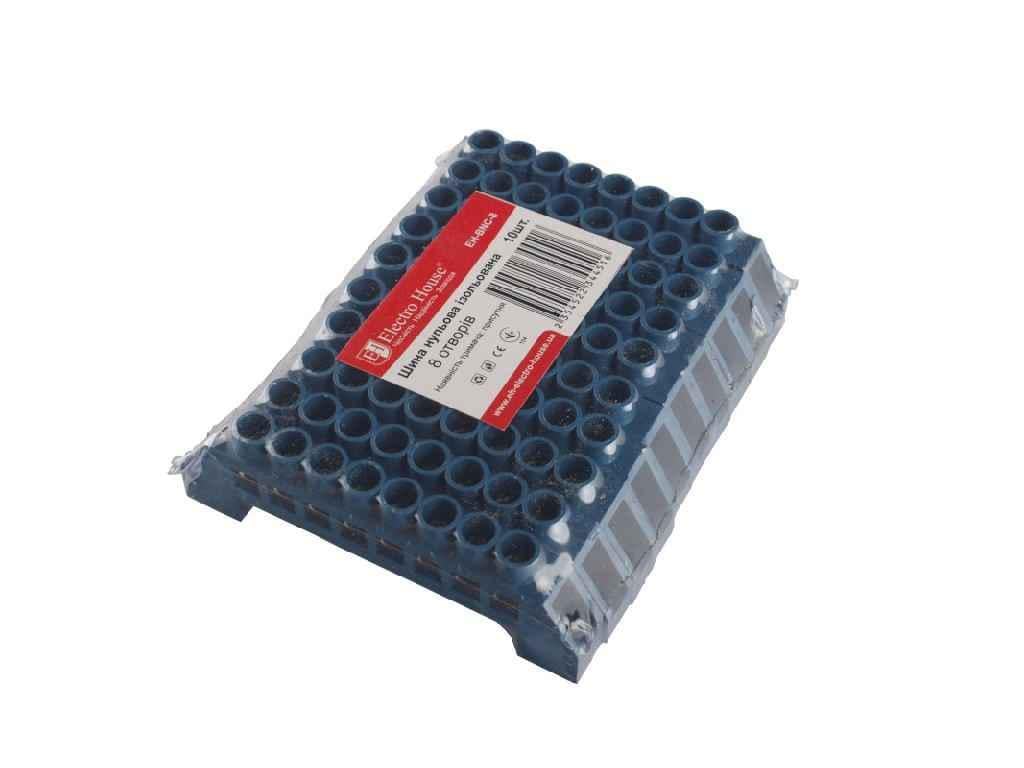 Шина нулевая Electro House изолированная 8 отверстий EH-BNC-8 (805947)