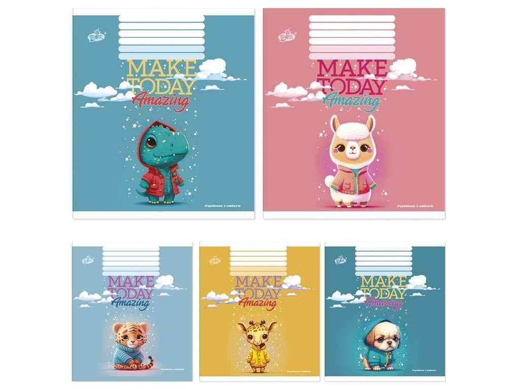 Тетрадь в линию Бріск 12 л. 25 шт. ТВ-107 2359 (935506)