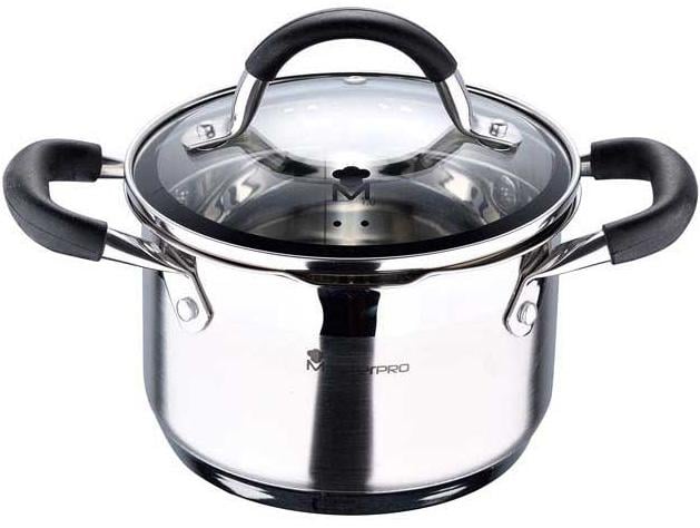 Кастрюля Bergner Master Pro Foodies индукционная с мерной шкалой 1,8 л 16х10 см (BGMP-1504-BK)