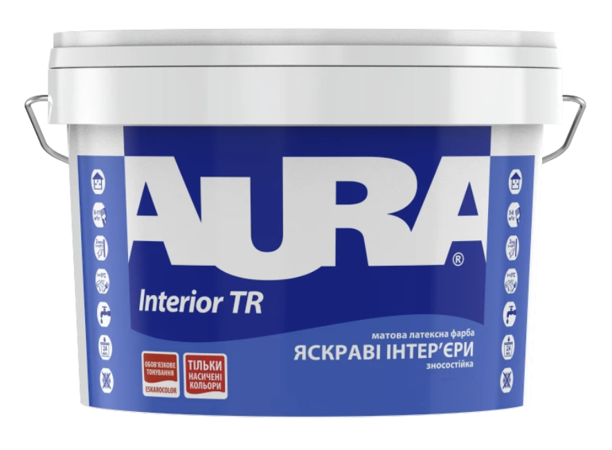 Фарба акрилова інтер'єрна Aura INTERIOR TR під тонування B3 2,7 л Прозорий (1519714428)
