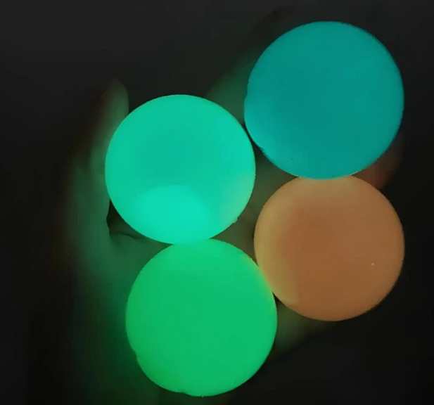 Шарики липкие светящиеся Globbles RESTEQ антистресс 4 шт. (3552)