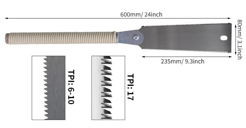 Пила японська по дереву з подвійним лезом SK5 Flexible 600 мм (148466-1) - фото 5 Пила японська по дереву з подвійним лезом SK5 Flexible 600 мм (148466-1) - фото 5