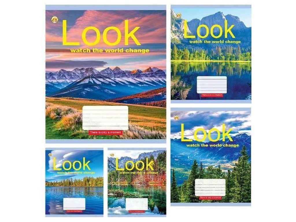 Тетрадь в клетку Тетрада 36 л. 20 шт. твердая ТЕ41406 Природа (1064081)