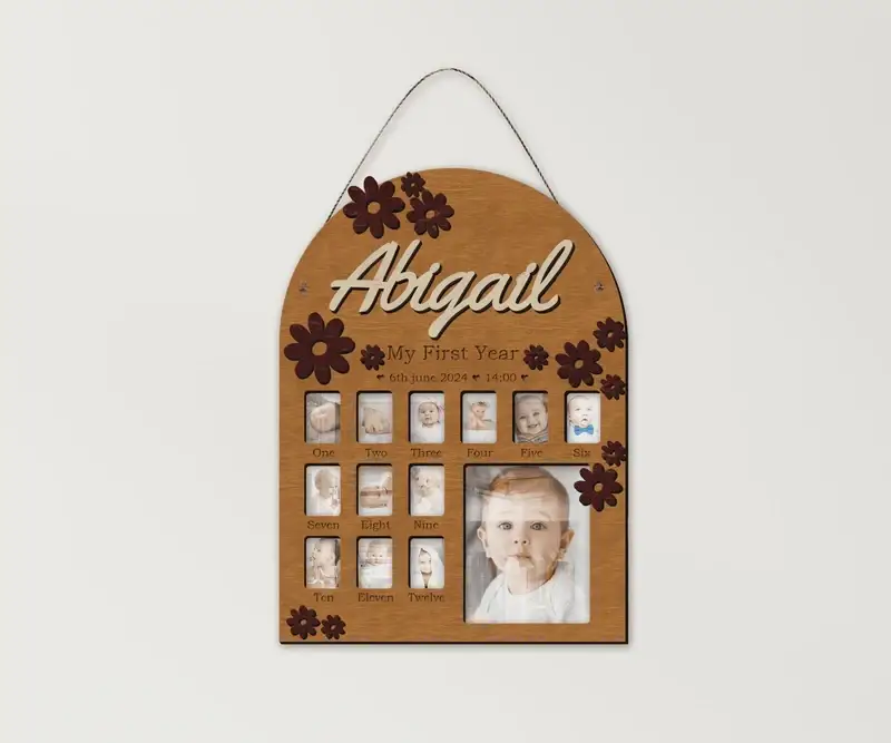 Фотоколлаж деревянный The Frame Depot для первого года ребенка на 13 фотографий Светло-коричневый (first_year_butterfly-1) - фото 1 Фотоколлаж деревянный The Frame Depot для первого года ребенка на 13 фотографий Светло-коричневый (first_year_butterfly-1) - фото 1