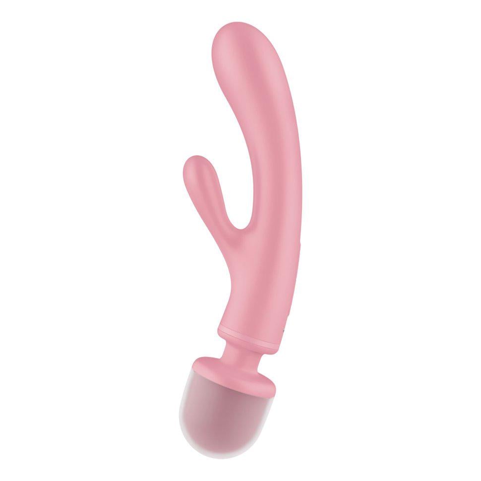 Вибратор-кролик Satisfyer Triple Lover Pink с вибромассажером 3 мотора (38025454)