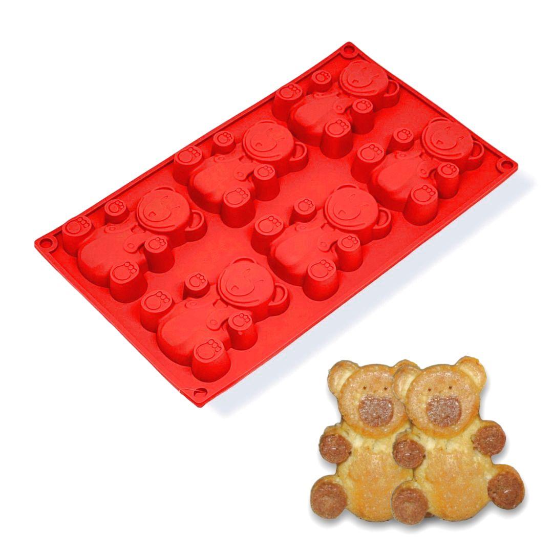 Форма силіконова Profsil Ведмедики Барні 6в1 Червоний (201460-чер) - фото 2 Форма силіконова Profsil Ведмедики Барні 6в1 Червоний (201460-чер) - фото 2