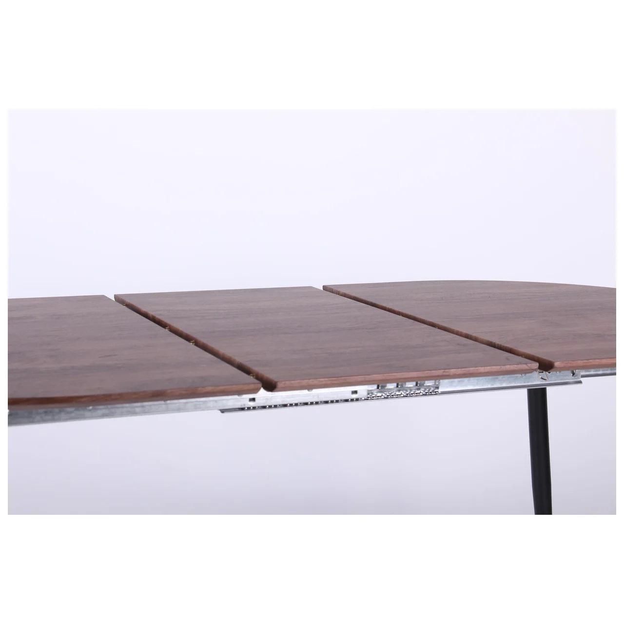 Стіл обідній AMF Holding Nevada 770х1200+400х800 розкладний Чорний/Дуб шервуд - фото 4 Стіл обідній AMF Holding Nevada 770х1200+400х800 розкладний Чорний/Дуб шервуд - фото 4