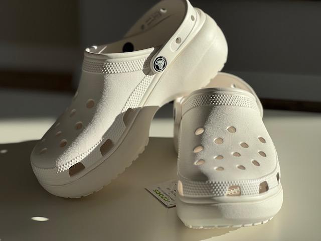 Сабо на платформе Crocs Classic Platform р. 39-40 White (23255570) - фото 6