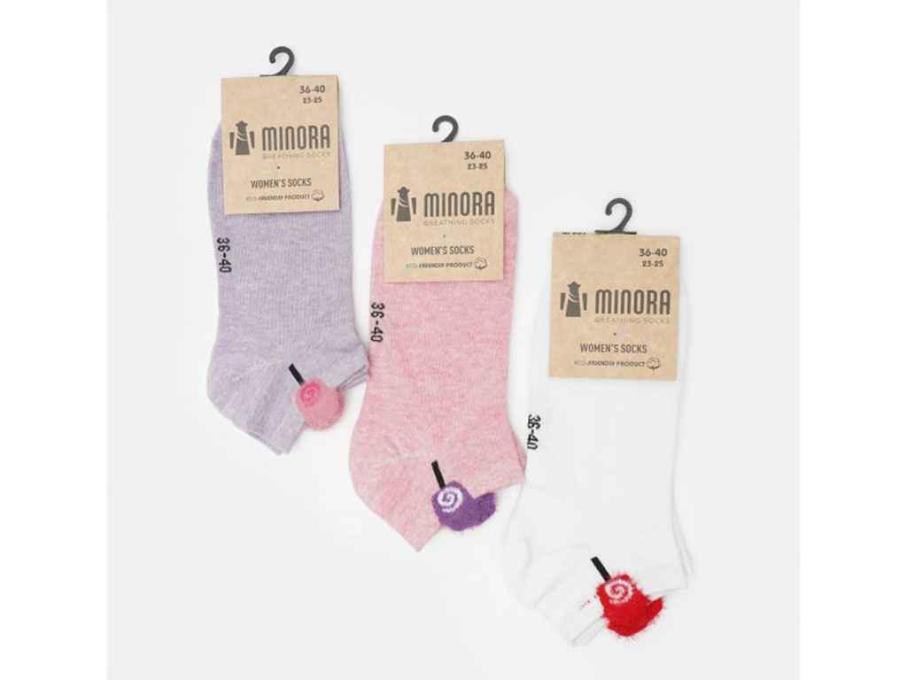 Шкарпетки жіночі MINORA 340 3 пари р. 36-40 Різнокольоровий (823796)