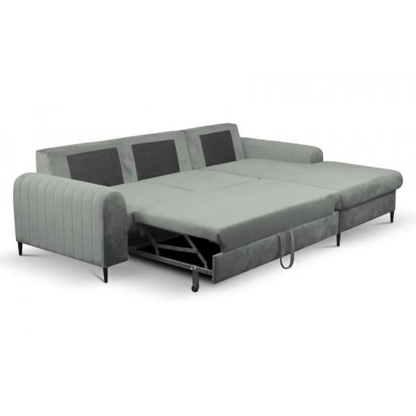 Диван угловой раскладной Monaco Perfect Home натуральное дерево ДСП/ткань Velluto 16 Серый (49561) - фото 2 Диван угловой раскладной Monaco Perfect Home натуральное дерево ДСП/ткань Velluto 16 Серый (49561) - фото 2