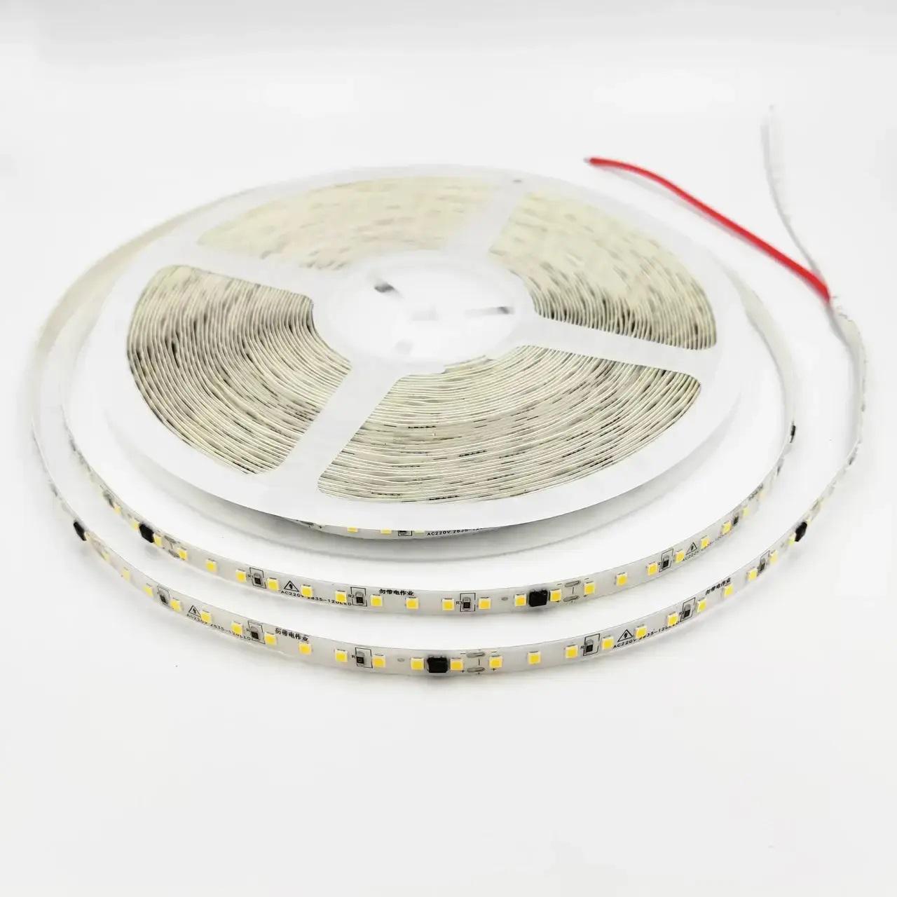 Лента светодиодная Biom IP44 LED 220V 8 мм 120 LED/m 8W/m Холодный белый (084589)