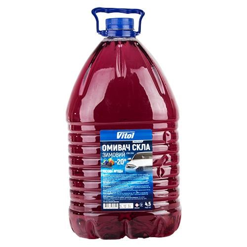 Омыватель стекла зимний Vitol "-20" Лесная ягода 4,5л