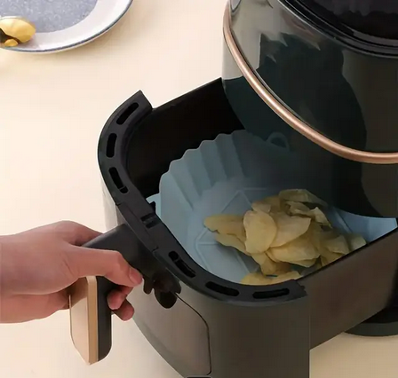 Форма силиконовая для аэрогриля мультипечи ребриста 16,5 см Серый (REN-61) - фото 2