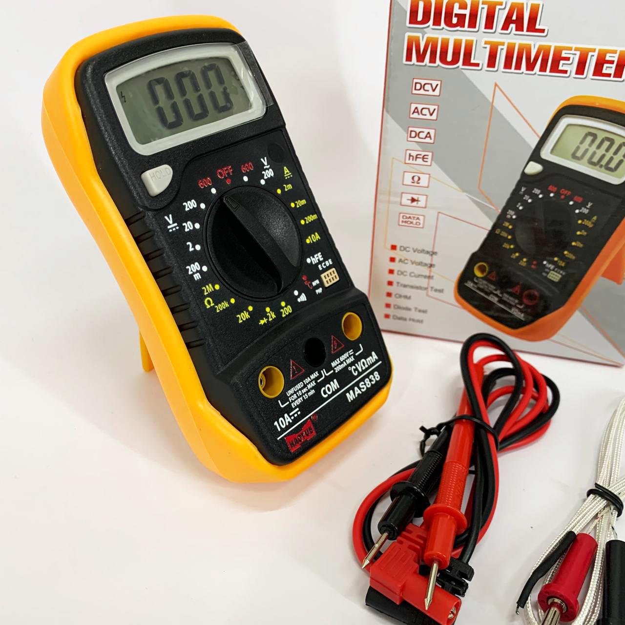 Мультиметр HAOYUE MAS838 з функцією вимірювання температури перевірка транзисторів (13353022)
